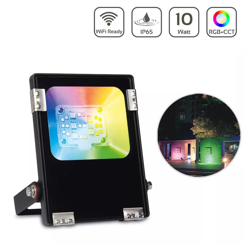 MiBoxer 10W RGB+CCT LED Außenstrahler WiFi Farbwechsel Fluter FUTT05