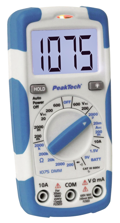 Digital-Handmultimeter PeakTech 1075, 3,5-stellig