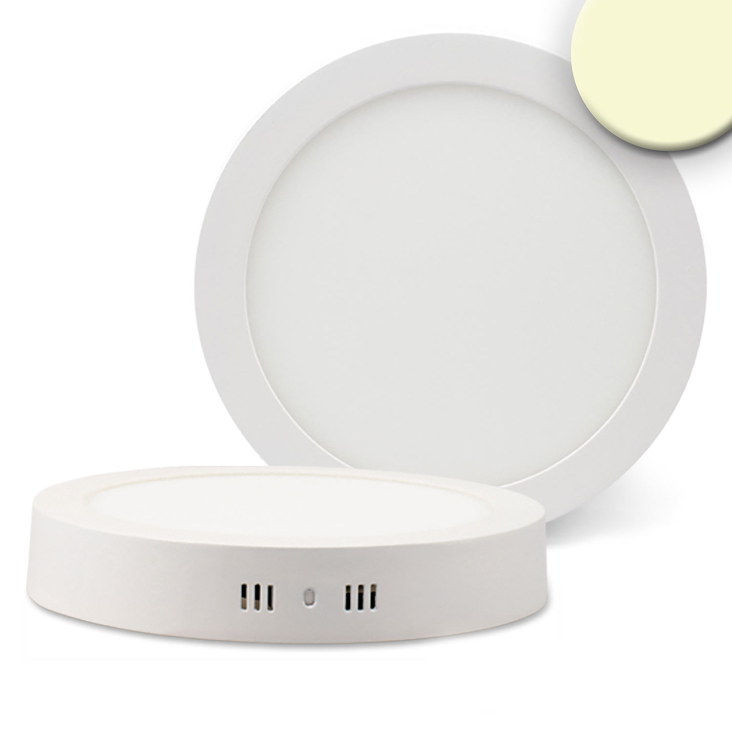 LED Deckenleuchte weiß, 18W, rund, 220mm, warmweiß